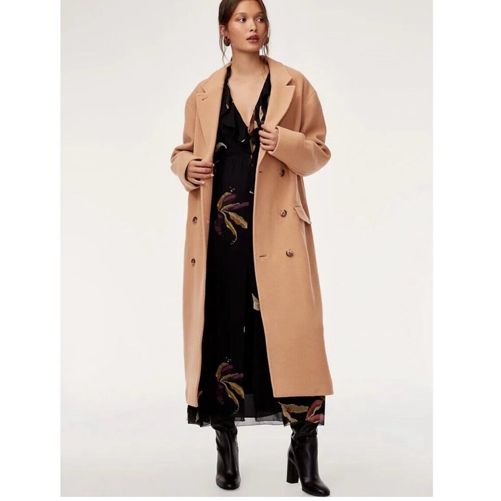 Wilfred by Aritzia - Tan Pea Coat SZ XS women’s